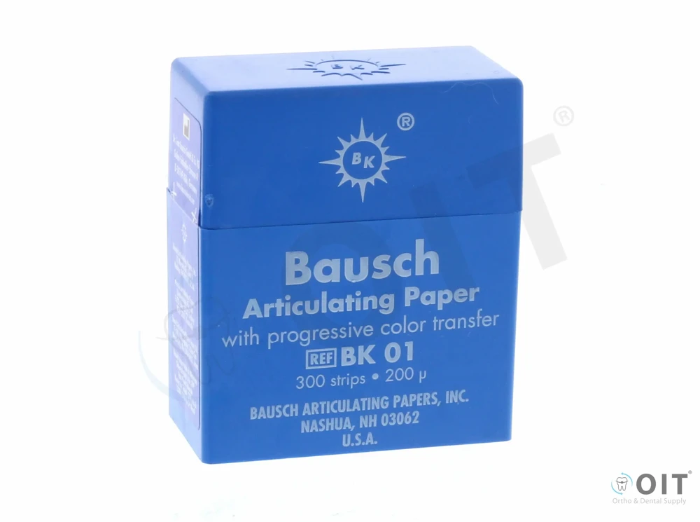 Articulatiepapier blauw in cassette 0,20