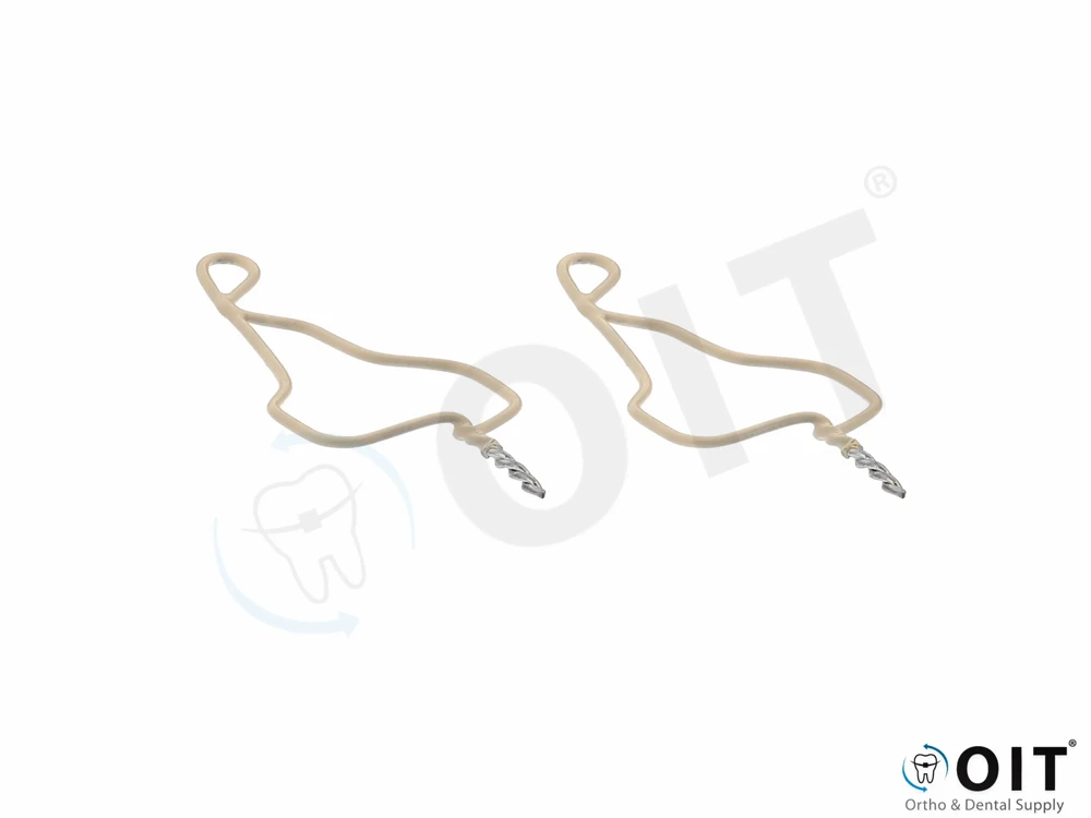 Koby Tie Hooks Tooth colored .012 Short