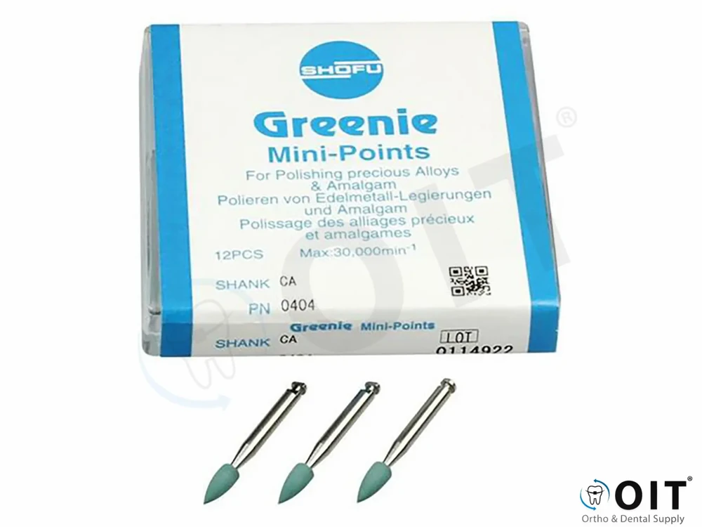 Mini-points polijst RA (Groen) Shofu