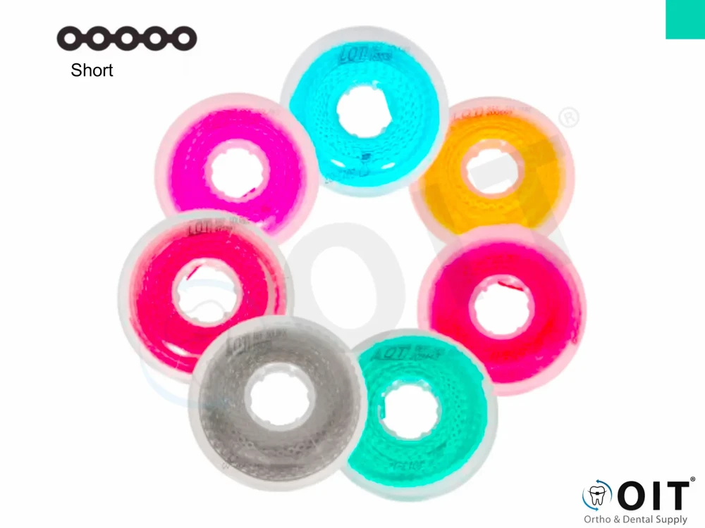 Elastomeric chain short pearl green