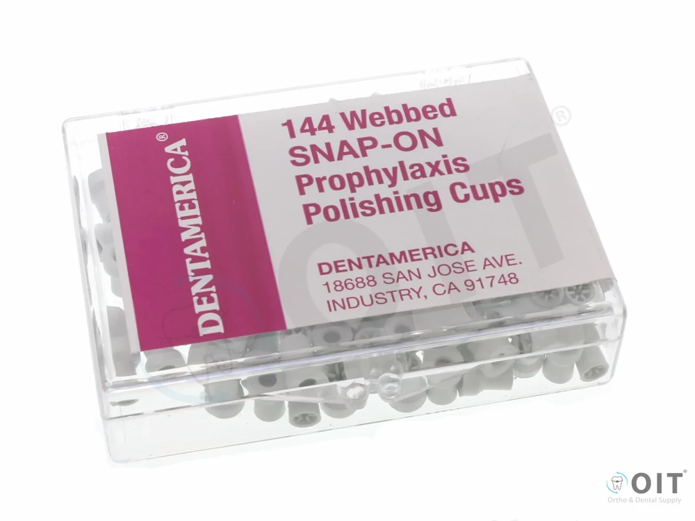 Polijstcup wit snap-on Dentamerica