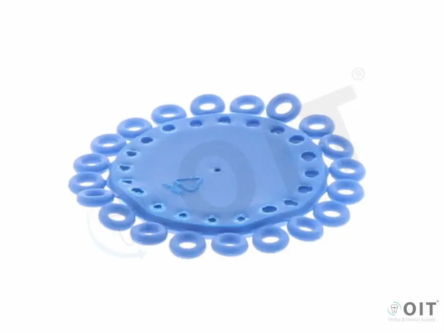 Separatie Elastieken blauw rondje