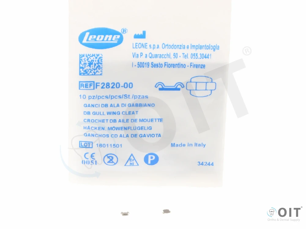 Gullwing Cleat, direct bond lingual