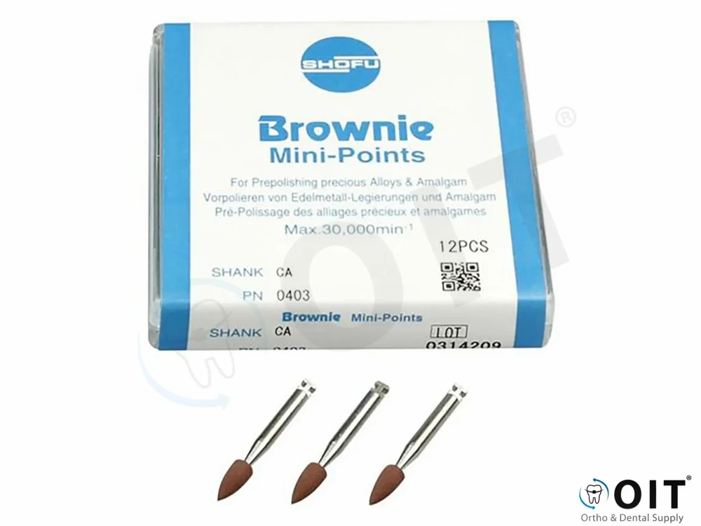 Mini-points polijst RA (Bruin) Shofu