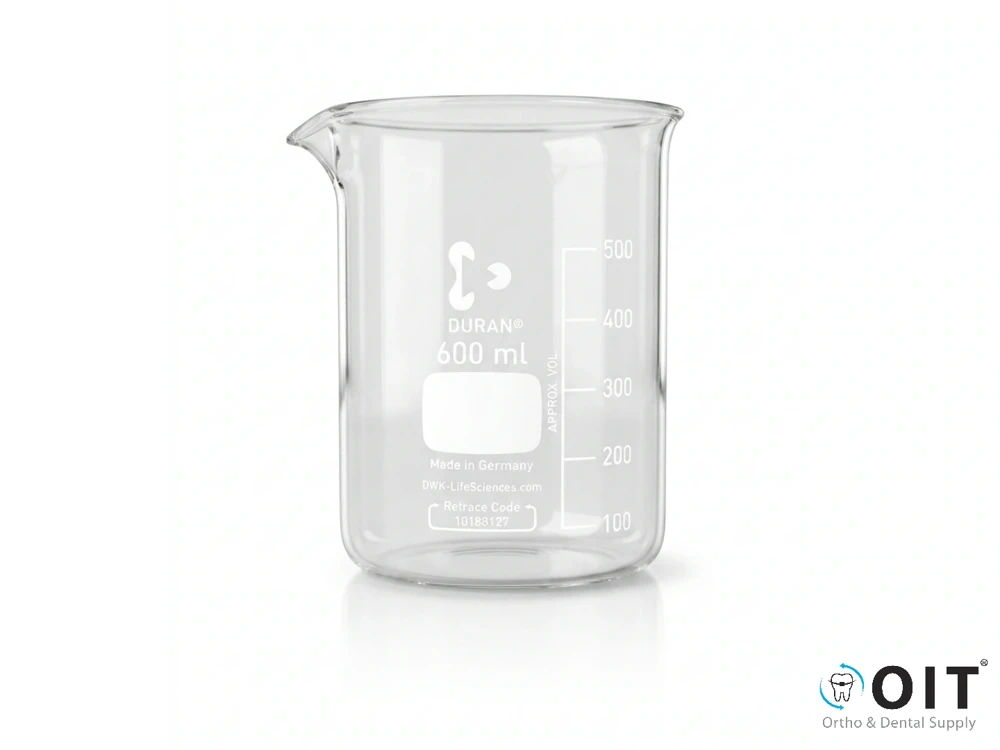 Glazen beker 600cc voor Ultrasoon