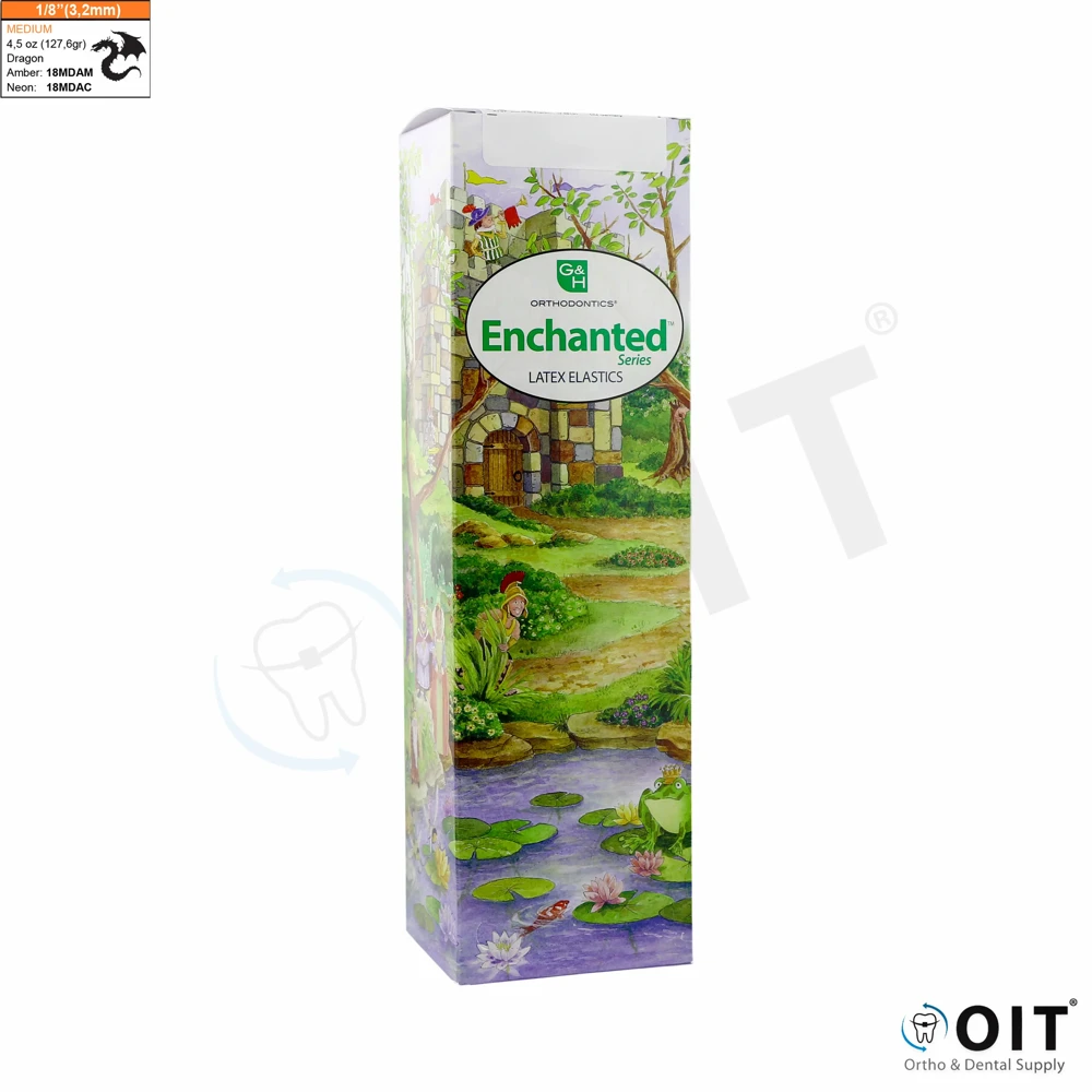 Kl. elastiekjes Dragon 1/8