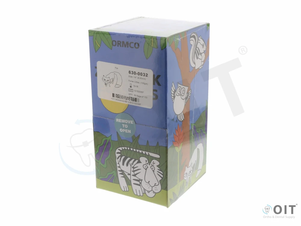 Kl. elastiekjes, Fox,  1/4''  3,5 Oz