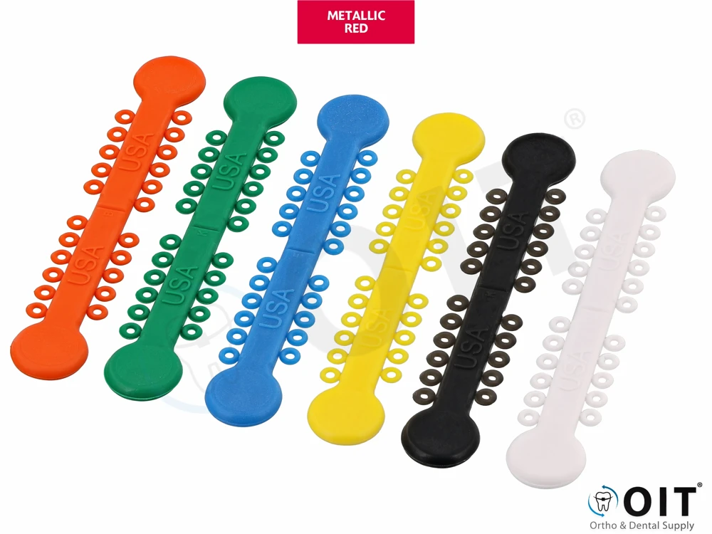 Elastomeric ties Versa-Tie Metallic Red