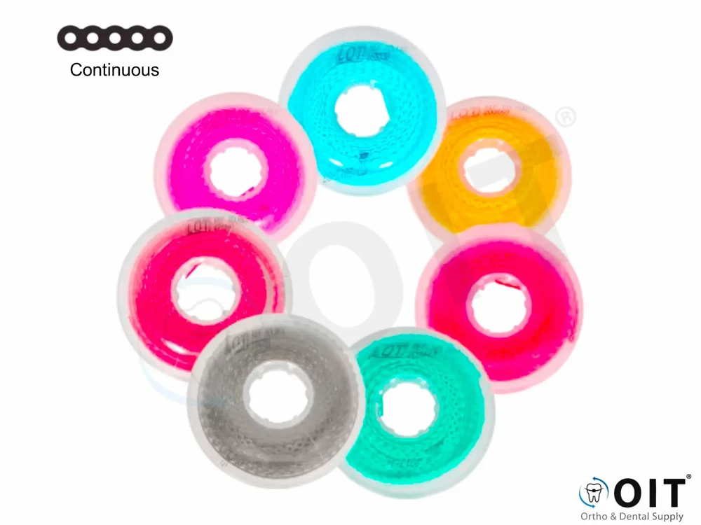 Elastomeric chain continuous clear