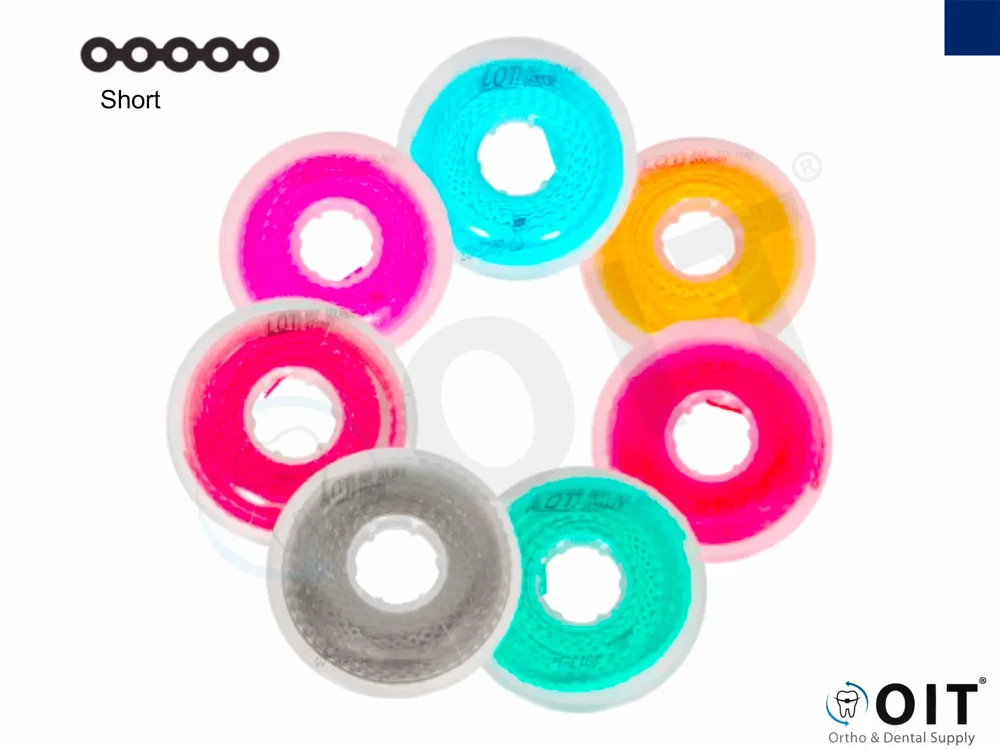 Elastomeric chain short navy blue