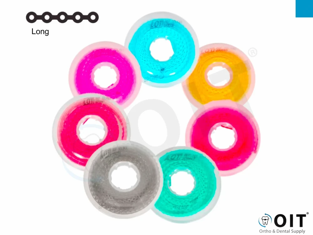 Elastomeric chain long royal Blue