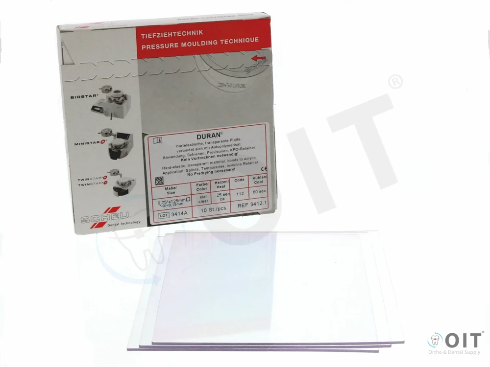 Duran Clear 125x125 mm, 0,75 mm