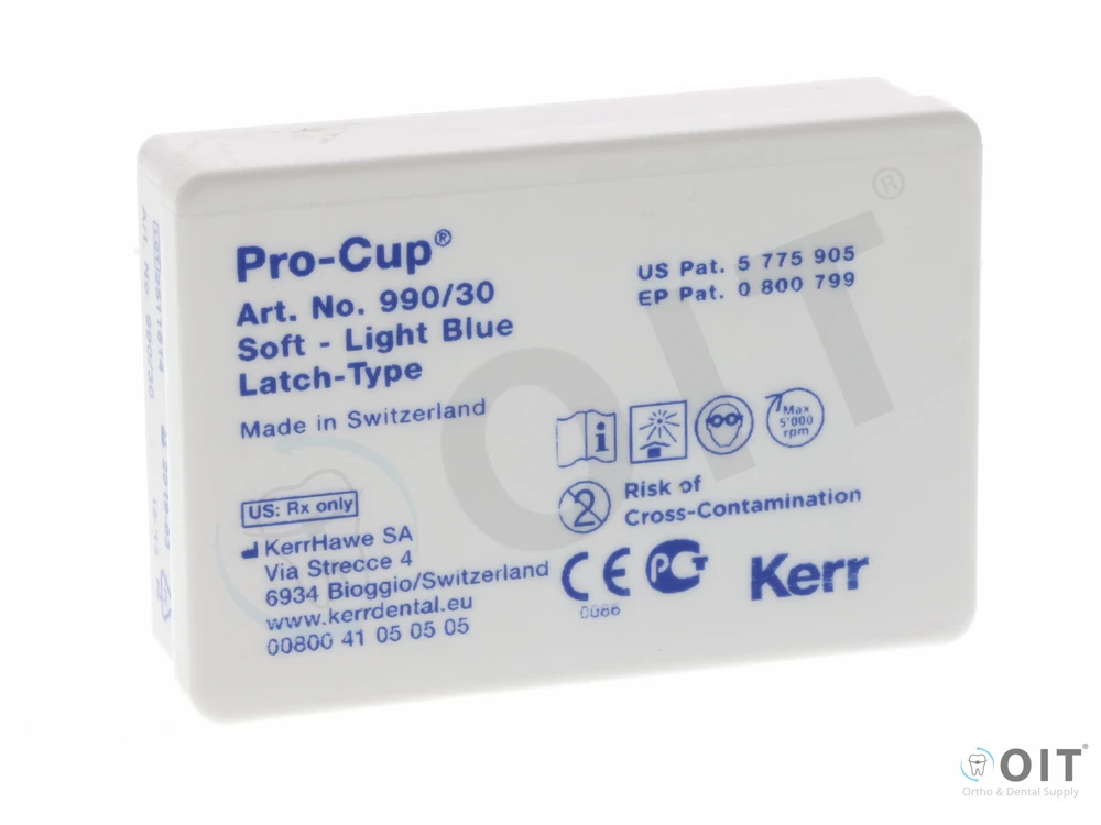 RA Polijstcupjes blauw met mandrel zacht