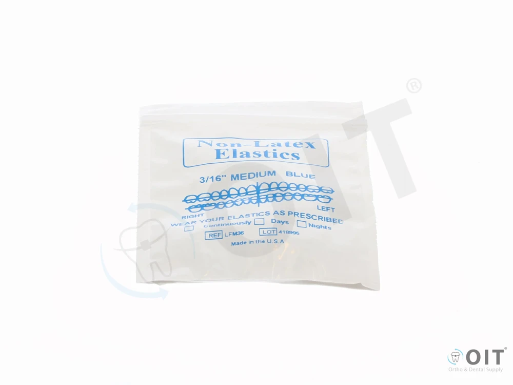 Latex vrij Kl. elastic.  3/16