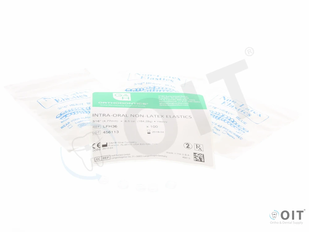 Latex vrij Kl. elastic.  3/16