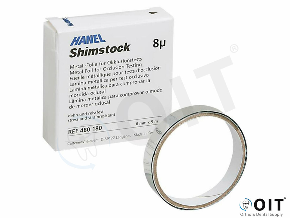 Shimstock 8µ metaalfolie op rol
