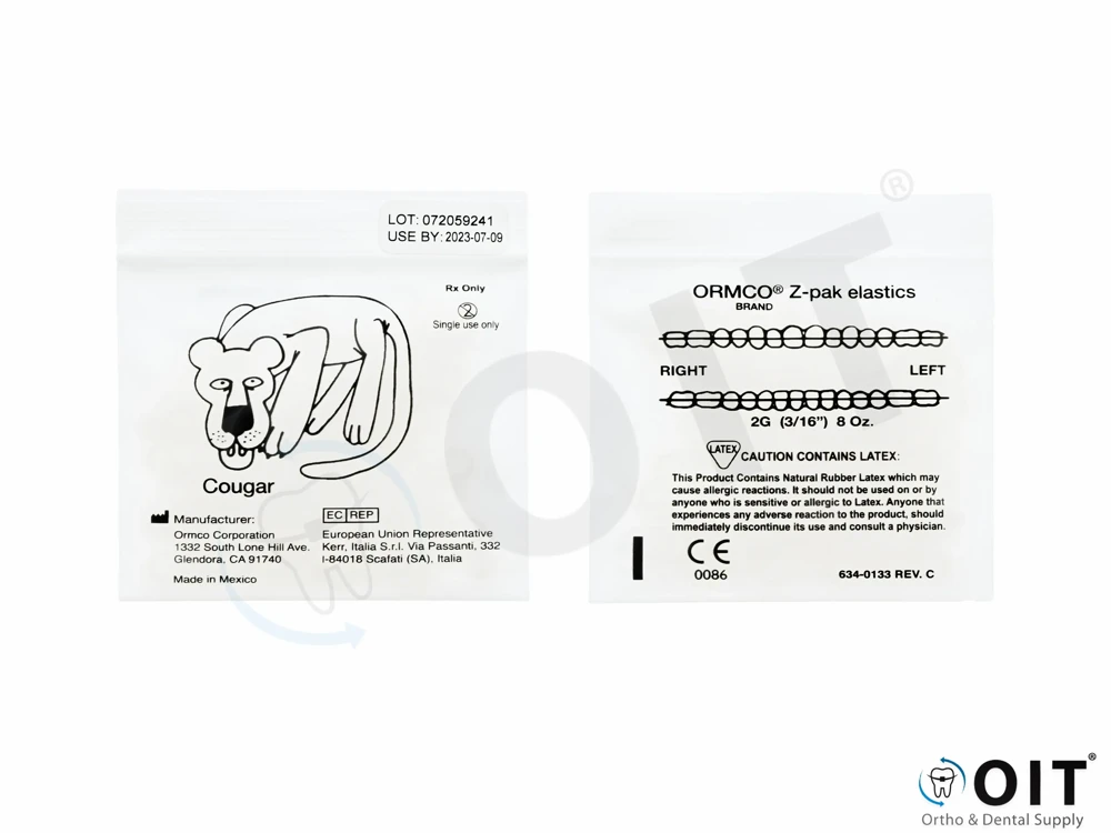 Kl. elastiekjes, Cougar, 3/16