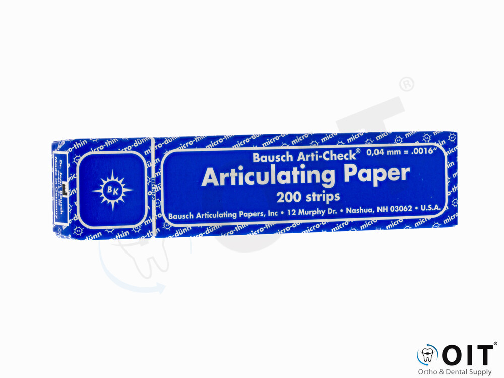 Articulatiepapier blauw bausch BK09