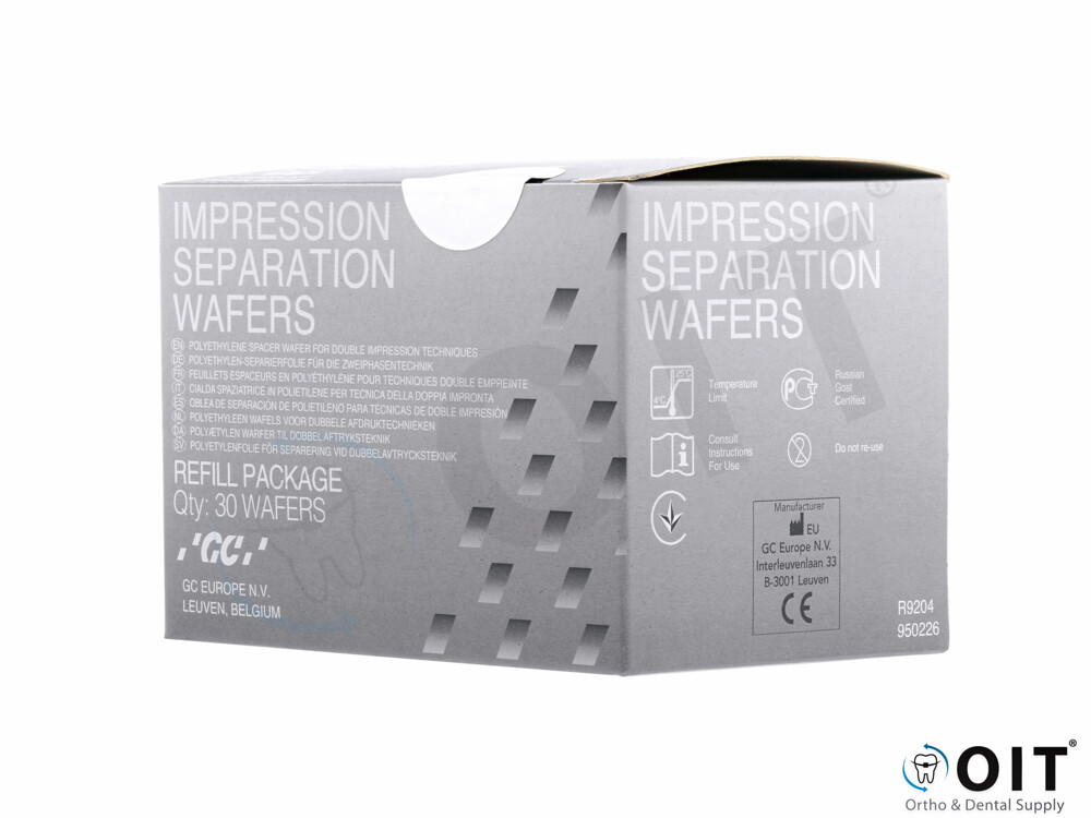 Impression separation Wafer, foam spacer