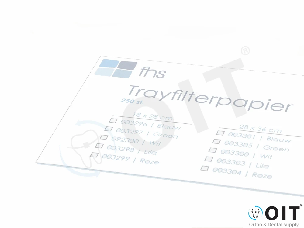 FHS Trayfilterpapier Wit 28x36cm