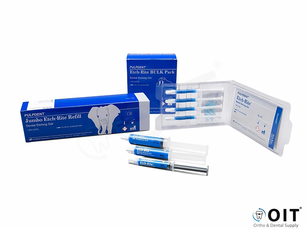 Etch-Rite Etsgel Pulpdent blauw Bulk