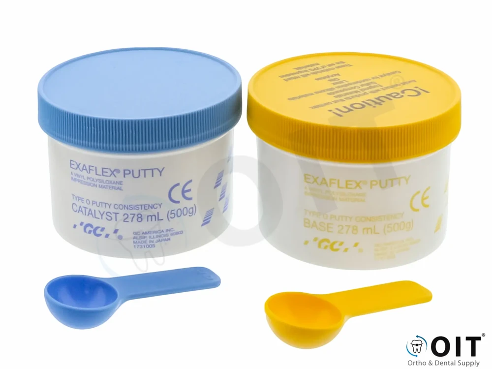 GC Exaflex putty base/catalyst.