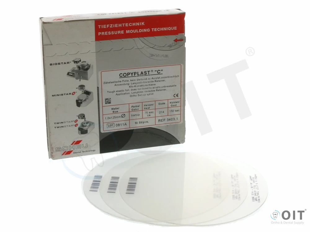 Copyplast Dieptrek 1 mm x125 mm Rond