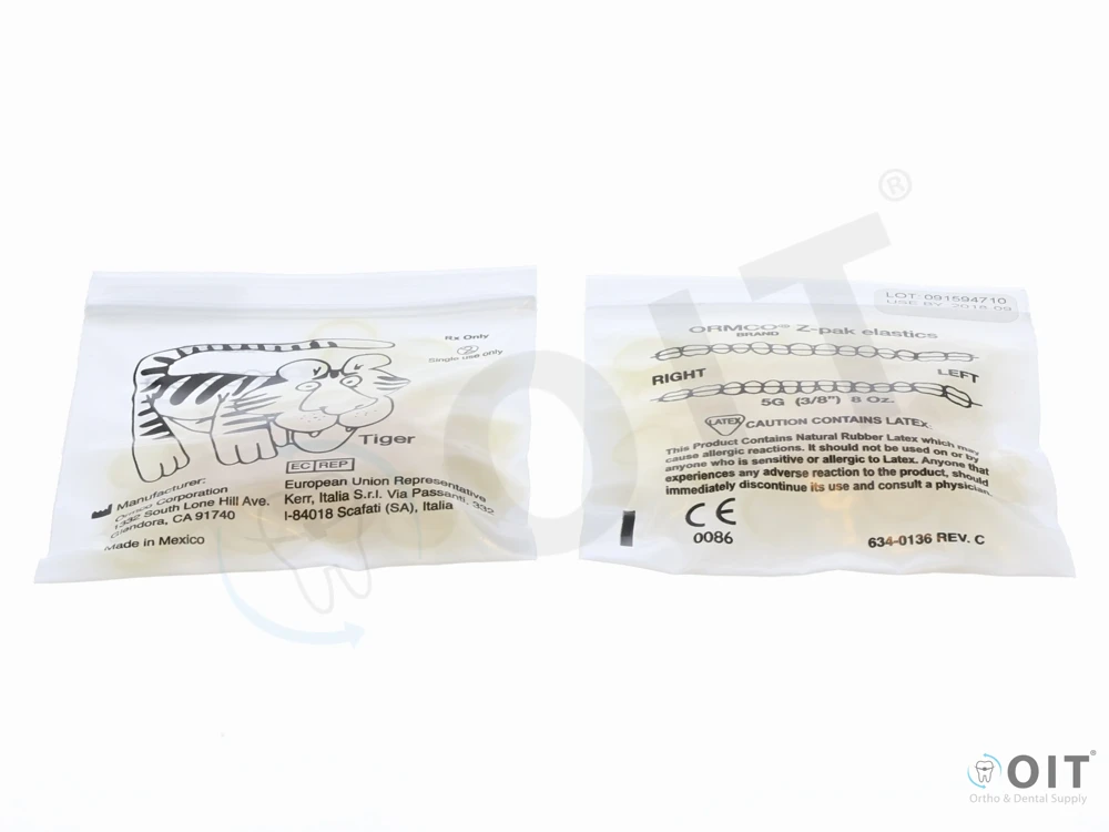 Kl. elastiekjes, Tiger, 3/8