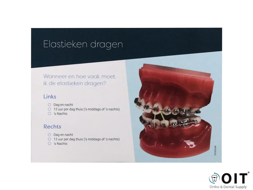 Instructie driehoek elastieken