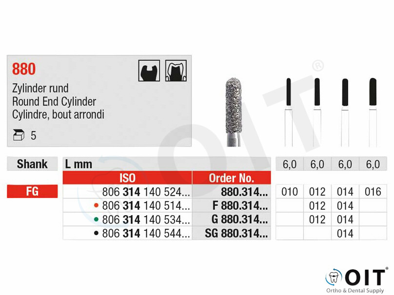 FG Diamant Boor Cylinder 012 grof G880