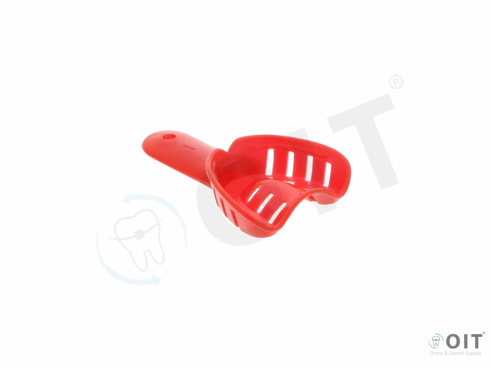 Afdruklepel  maat 1 rood upper (50st)