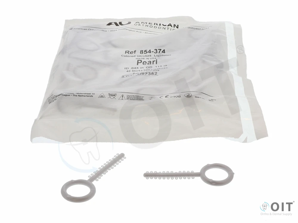 AO Elastomeric ties Unistick Pearl