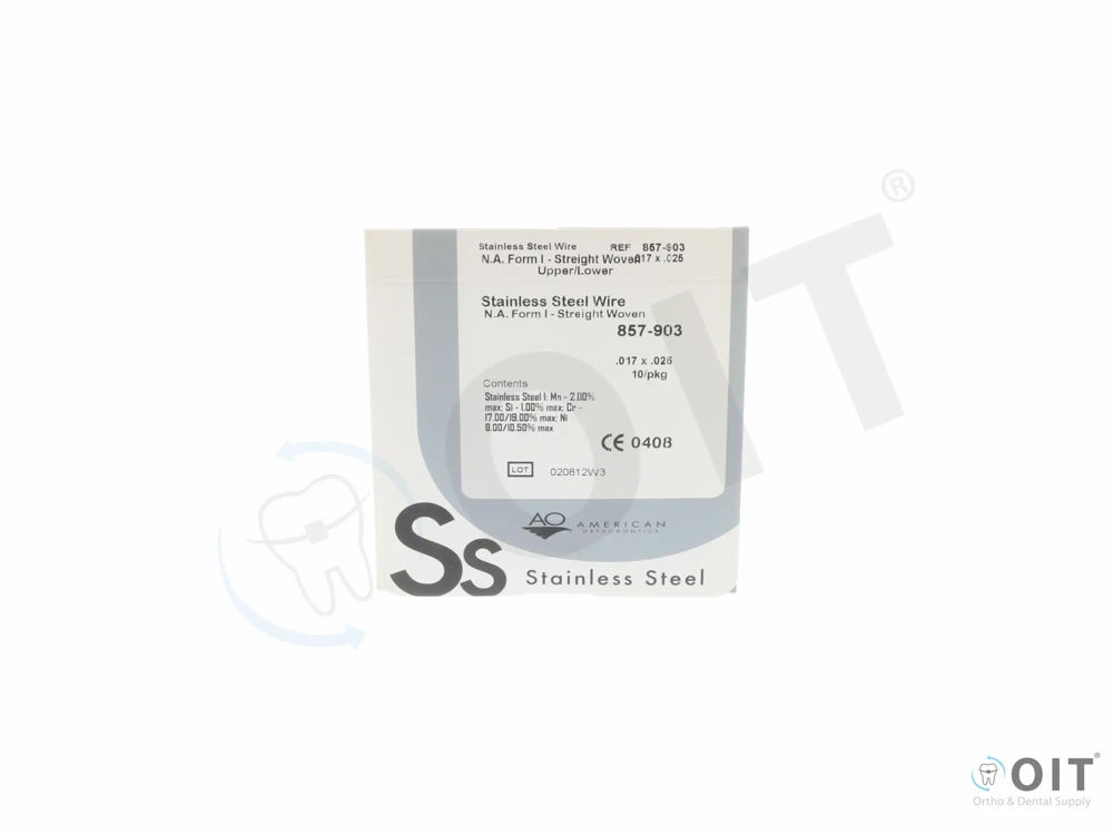 Straight Woven SS Draad .017x.025