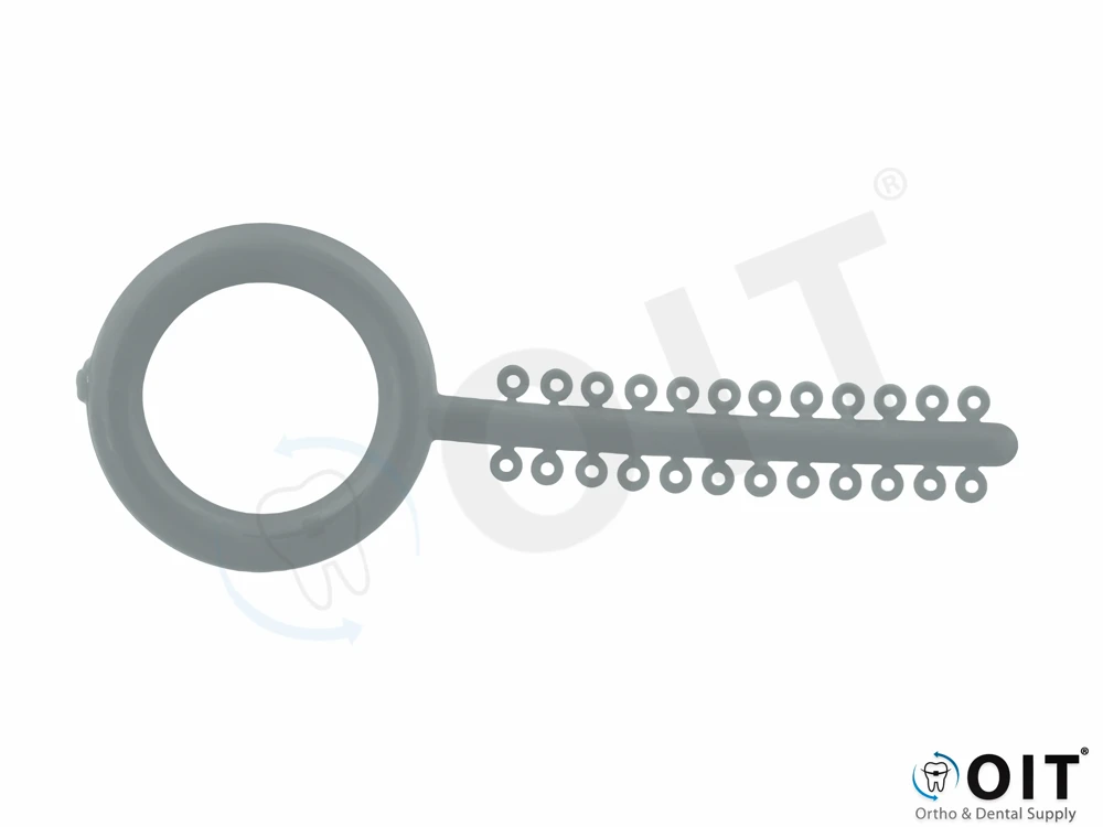 AO Elastomeric ties Unistick Silver