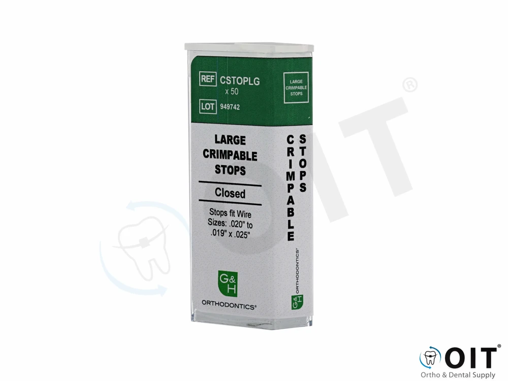 Crimpable stop Rectangular Large