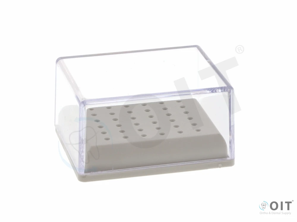 Borenblok 36xFG transparant deksel