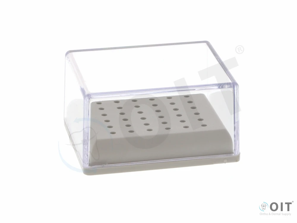 Borenblok 36xRA transparant deksel