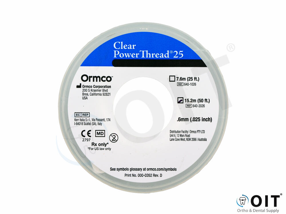 Ormco Power Thread Clear .025