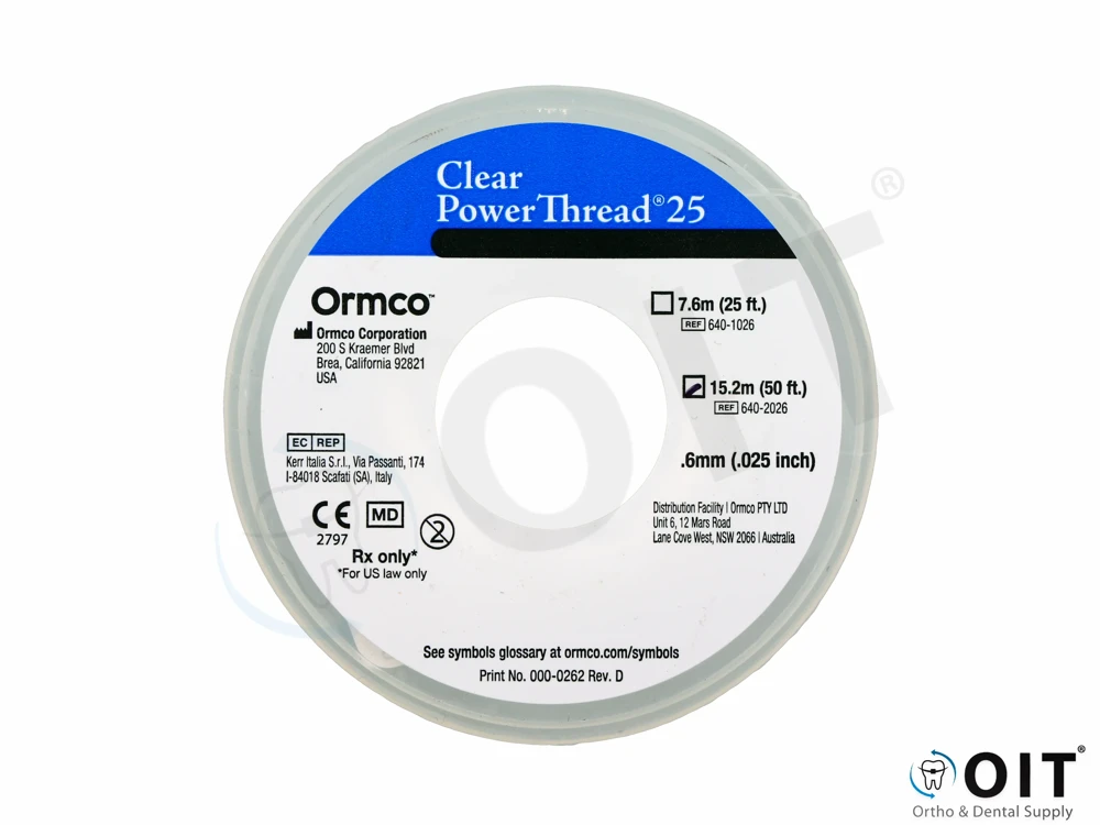 Ormco Power Thread Clear .025