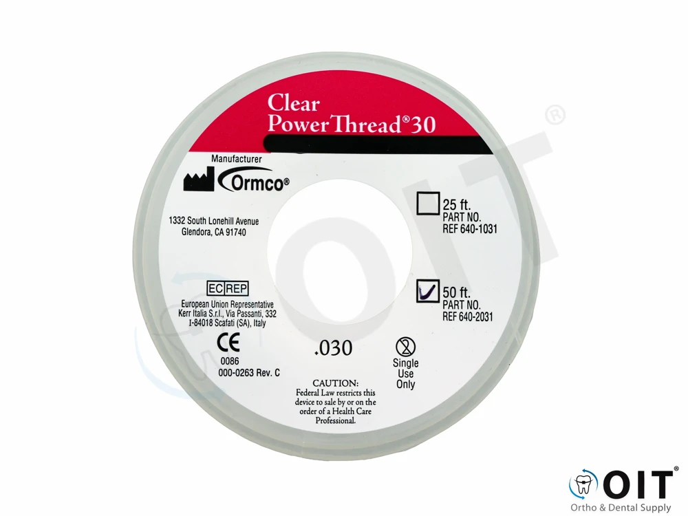 Ormco Power Thread Clear .030