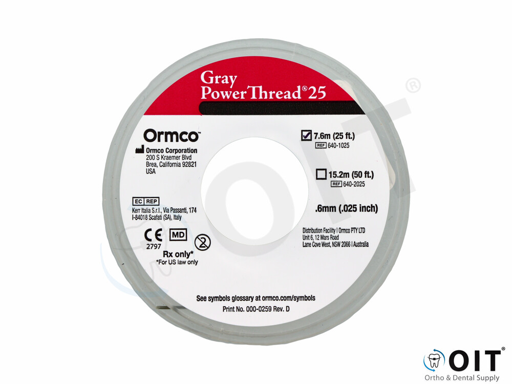Ormco Power Thread Gray .025