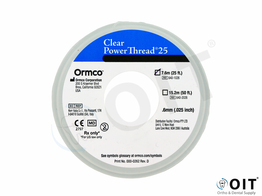 Ormco Power Thread Clear .025