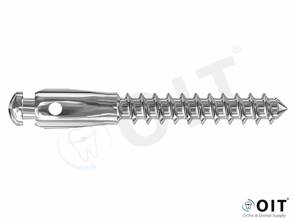 Self tapping mini implant with groove