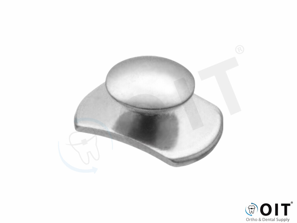 Lingual Button, Curved Direct bond pad