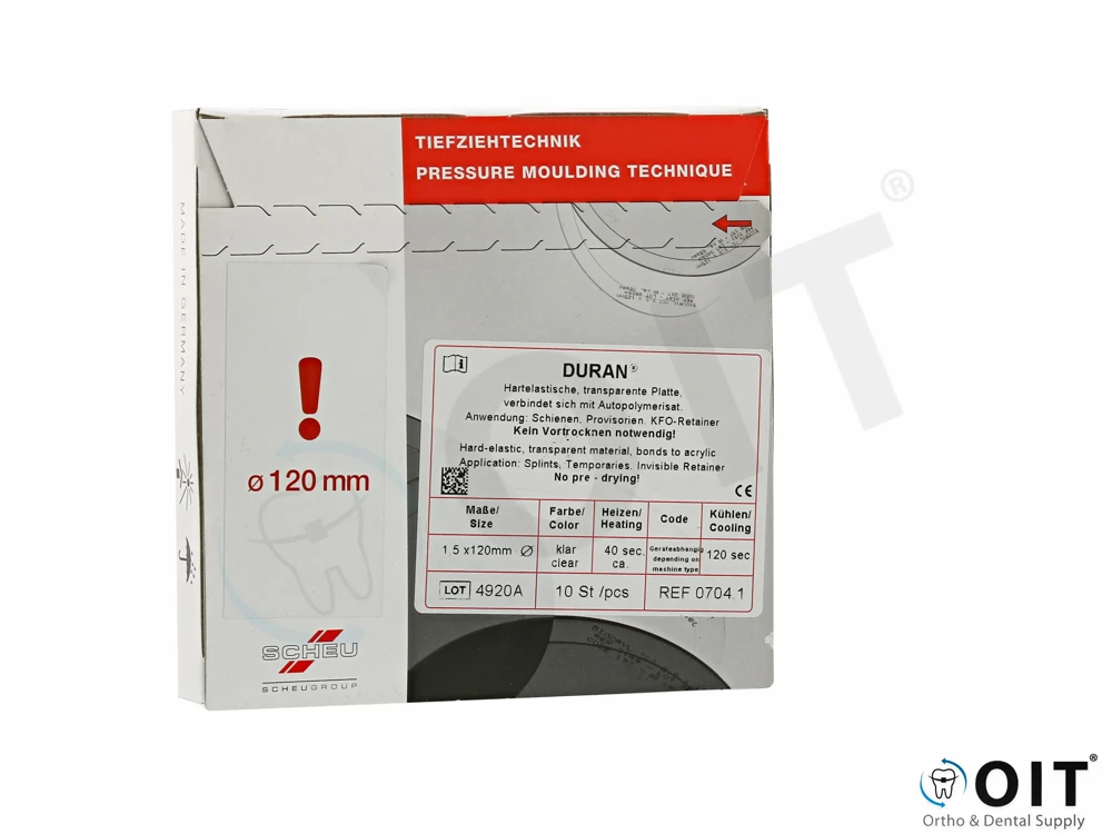 Duran Clear ø120 mm 1,5 mm