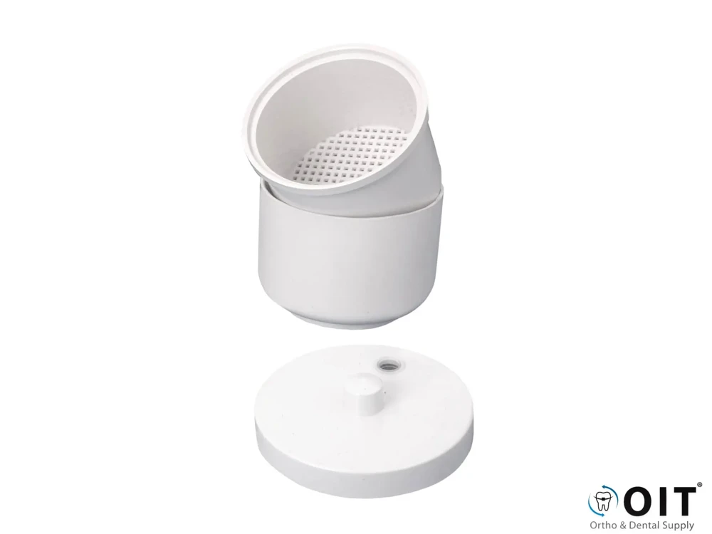 Boren Desinfectiebakje Met Zeef Wit