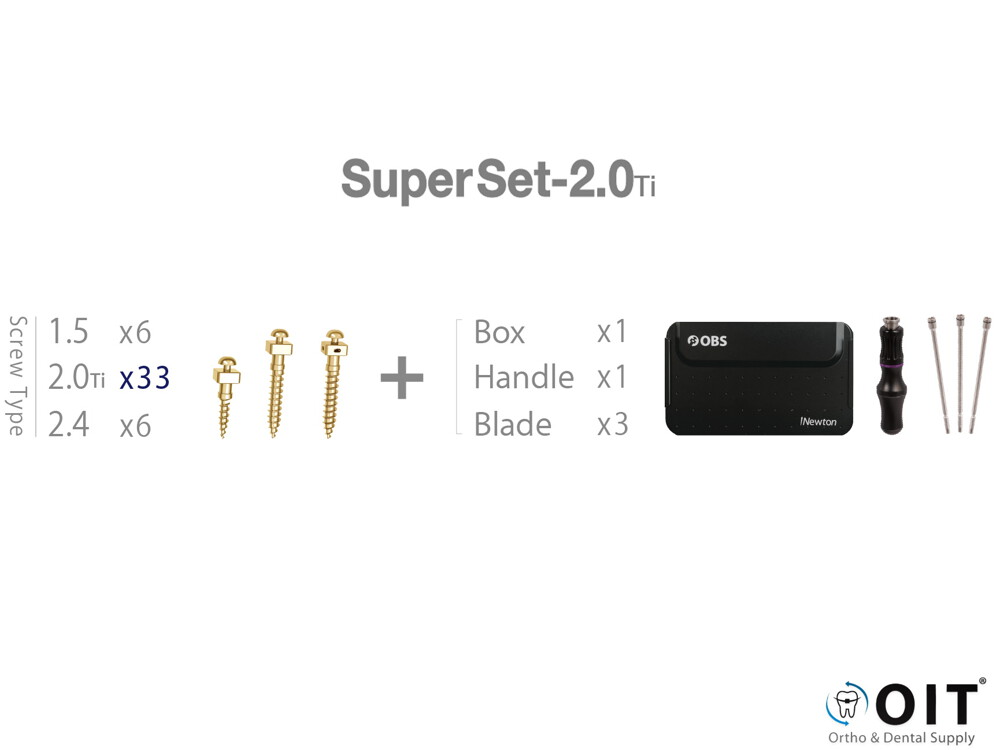 OrthoBoneScrew Super Set-2.0Ti