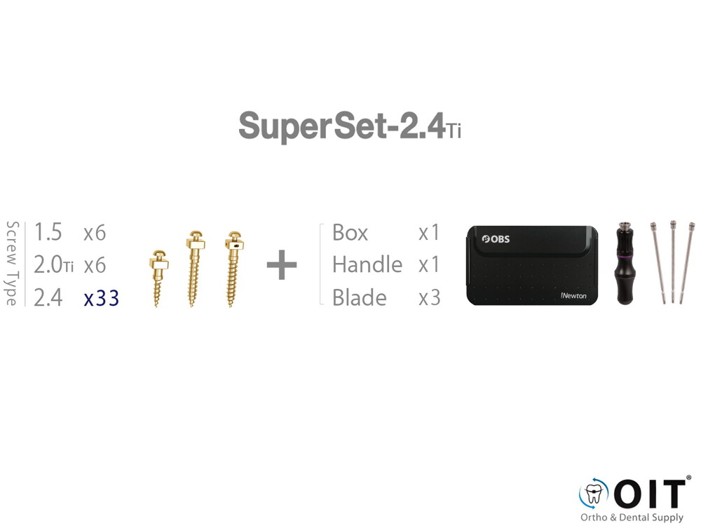 OrthoBoneScrew Super Set-2.4Ti