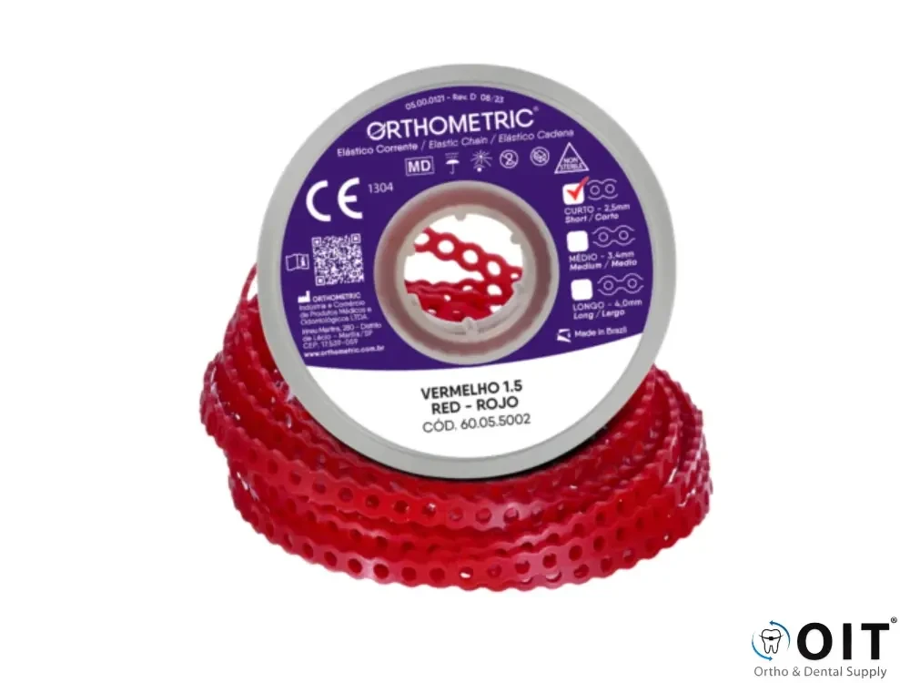 Elastomeric Chain Short Red