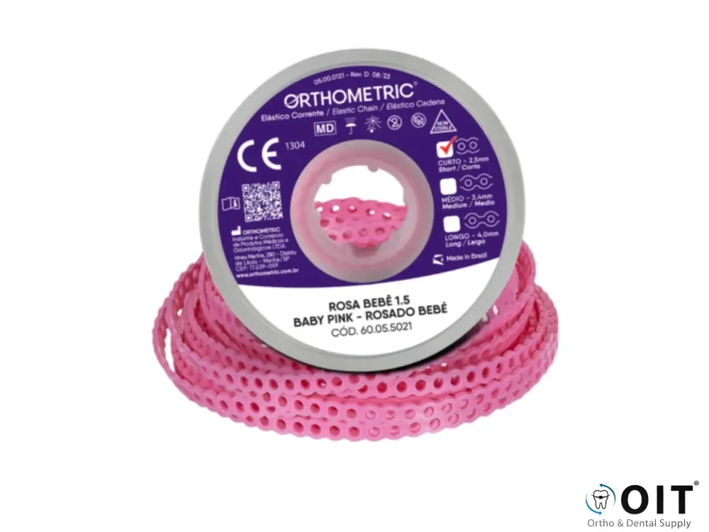 Elastomeric Chain Short Baby Pink